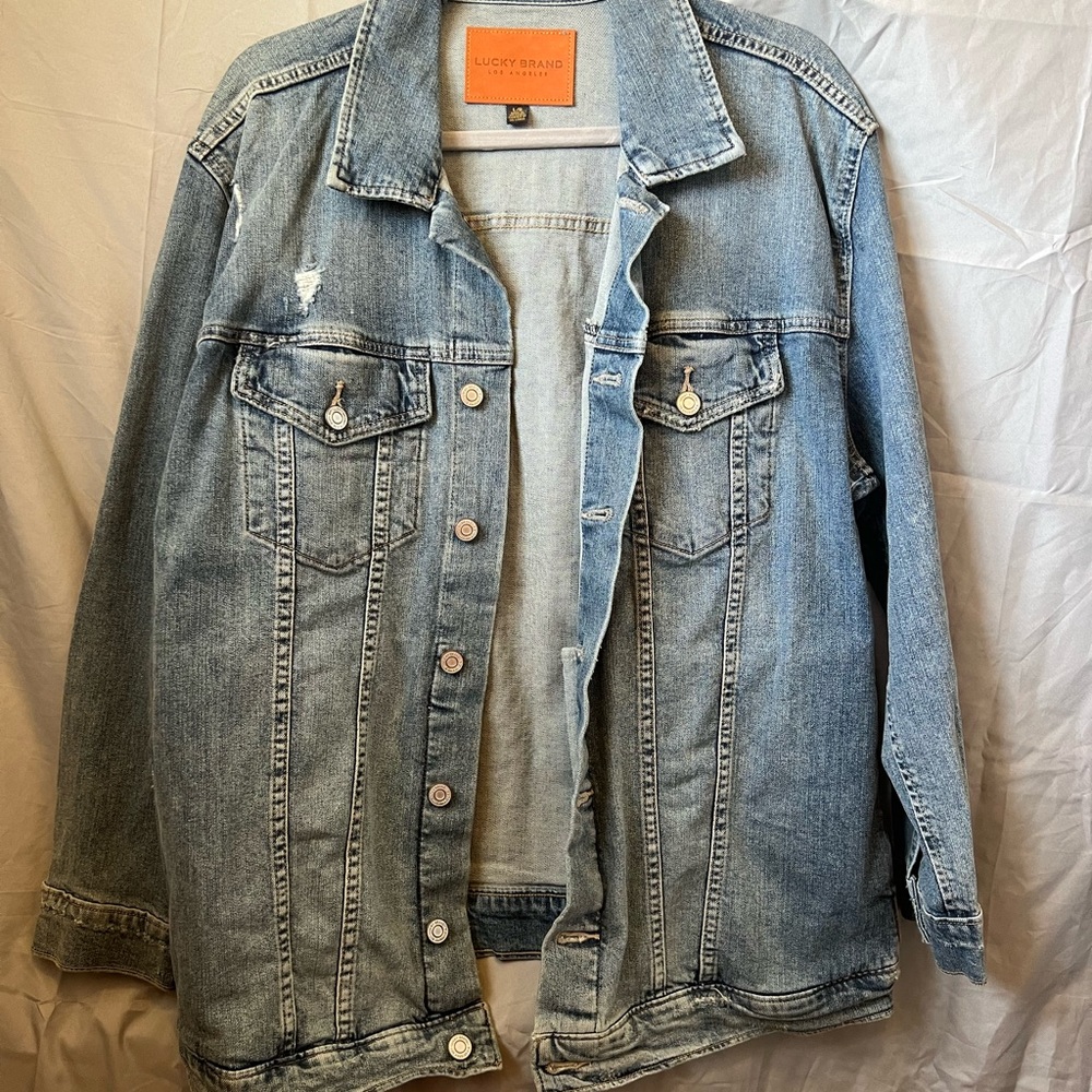 Oversized jean jacket
